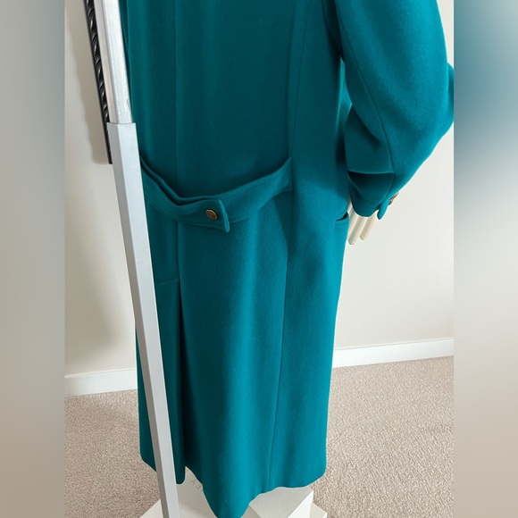 Anna Collection Teal Coat – 100% Virgin Wool - Picture 8 of 10
